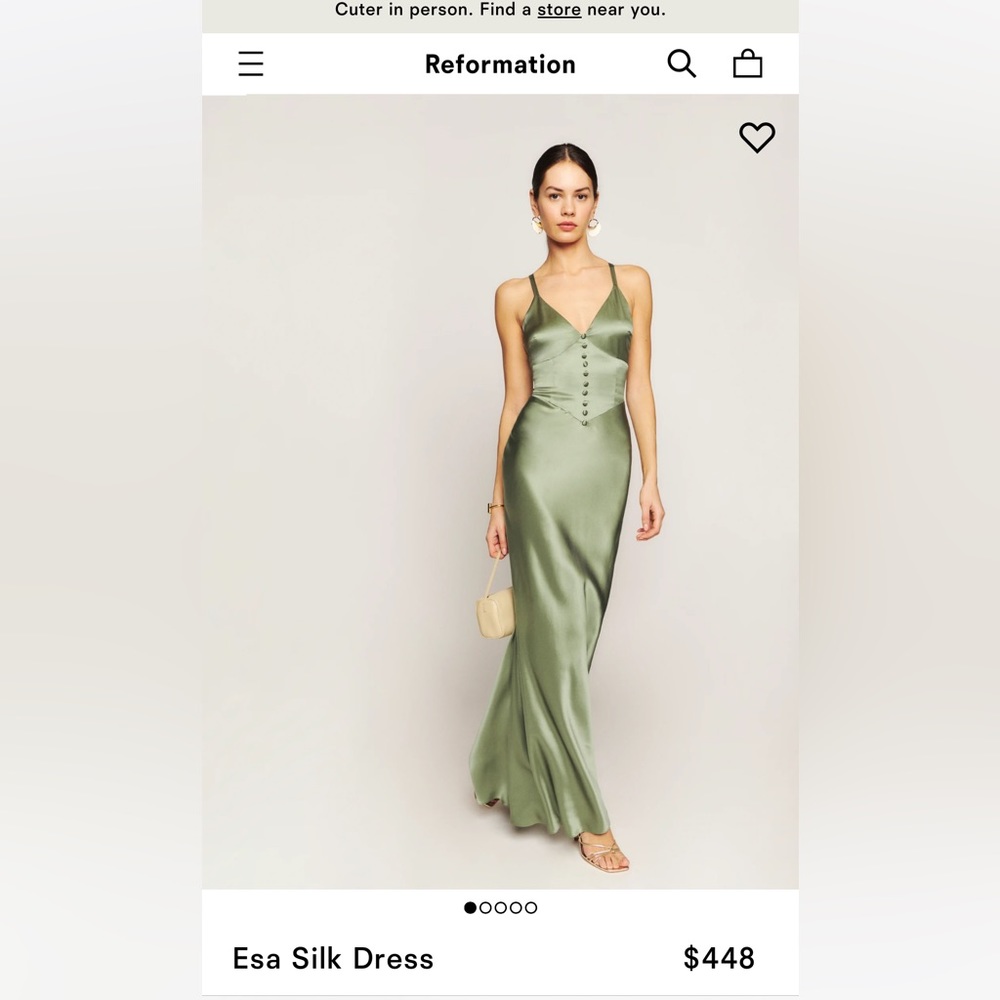 Brand new Reformation dress with tags on